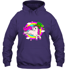 Irish Leprechaun Unicorn Cute St Patricks Day Ireland Hooded Sweatshirt Hooded Sweatshirt - HHHstores