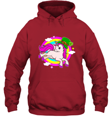 Irish Leprechaun Unicorn Cute St Patricks Day Ireland Hooded Sweatshirt Hooded Sweatshirt - HHHstores