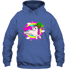 Irish Leprechaun Unicorn Cute St Patricks Day Ireland Hooded Sweatshirt Hooded Sweatshirt - HHHstores