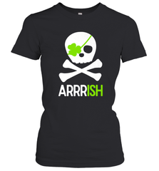 St. Patricks Day Irish Pirate Skull and Cross bones Women's T-Shirt Women's T-Shirt - HHHstores
