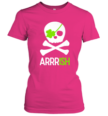 St. Patricks Day Irish Pirate Skull and Cross bones Women's T-Shirt Women's T-Shirt - HHHstores