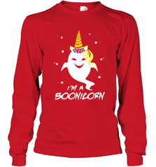 I'm A Boonicorn Cute Halloween Unicorn Boo Ghost Long Sleeve T-Shirt Long Sleeve T-Shirt - HHHstores