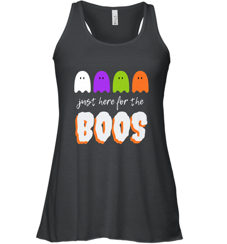 Just Here For The Boos Shirt Funny Halloween Drinking Women's Racerback Tank Women's Racerback Tank / Black / XS Women's Racerback Tank - HHHstores