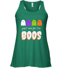 Just Here For The Boos Shirt Funny Halloween Drinking Women's Racerback Tank Women's Racerback Tank - HHHstores