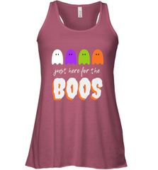 Just Here For The Boos Shirt Funny Halloween Drinking Women's Racerback Tank Women's Racerback Tank - HHHstores