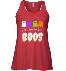 Just Here For The Boos Shirt Funny Halloween Drinking Women's Racerback Tank Women's Racerback Tank - HHHstores