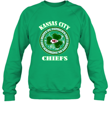 NFL Kansas City Chiefs Logo Happy St Patrick's Day Crewneck Sweatshirt Crewneck Sweatshirt - HHHstores