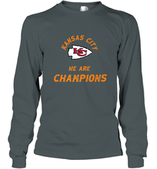KC Kansas City Tribal Arrowhead we are Champions Long Sleeve T-Shirt Long Sleeve T-Shirt - HHHstores