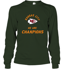KC Kansas City Tribal Arrowhead we are Champions Long Sleeve T-Shirt Long Sleeve T-Shirt - HHHstores