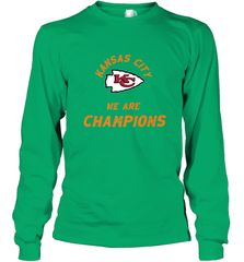 KC Kansas City Tribal Arrowhead we are Champions Long Sleeve T-Shirt Long Sleeve T-Shirt - HHHstores