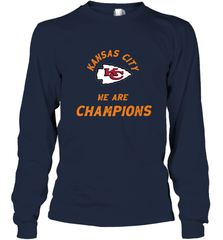 KC Kansas City Tribal Arrowhead we are Champions Long Sleeve T-Shirt Long Sleeve T-Shirt - HHHstores
