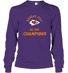 KC Kansas City Tribal Arrowhead we are Champions Long Sleeve T-Shirt Long Sleeve T-Shirt - HHHstores