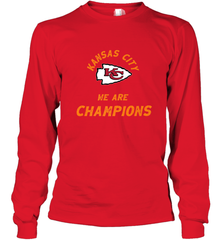 KC Kansas City Tribal Arrowhead we are Champions Long Sleeve T-Shirt Long Sleeve T-Shirt - HHHstores