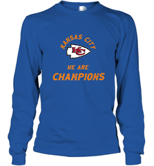 KC Kansas City Tribal Arrowhead we are Champions Long Sleeve T-Shirt Long Sleeve T-Shirt - HHHstores