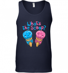 Gender Reveal Family Party Ice Cream What's the Scoop Men's Tank Top