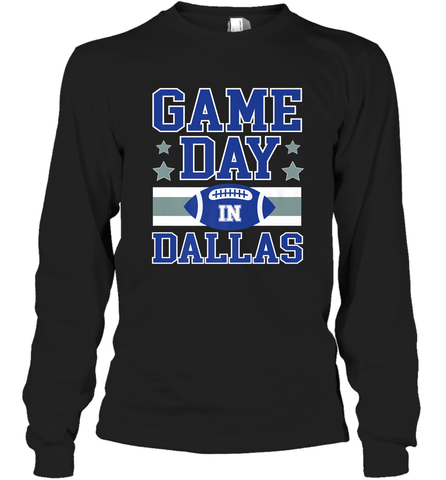 NFL Dallas Texas Game Day Football Home Team Long Sleeve T-Shirt Long Sleeve T-Shirt / Black / S Long Sleeve T-Shirt - HHHstores