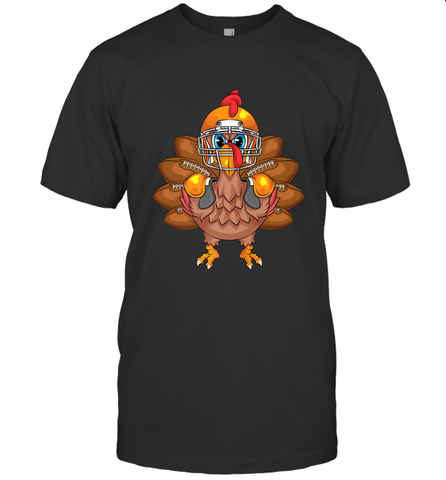 Cool Turkey Football Feathers Funny Thanksgiving Sports Gift Men's T-Shirt Men's T-Shirt / Black / S Men's T-Shirt - HHHstores
