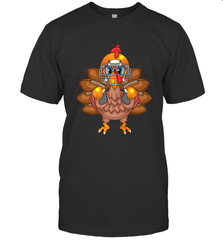 Cool Turkey Football Feathers Funny Thanksgiving Sports Gift Men's T-Shirt Men's T-Shirt - HHHstores
