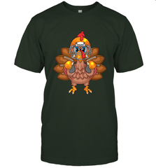 Cool Turkey Football Feathers Funny Thanksgiving Sports Gift Men's T-Shirt Men's T-Shirt - HHHstores