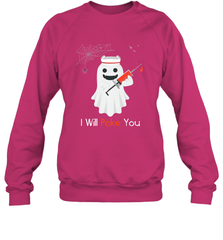 I will Poke You Halloween Funny Nurse Smiling Ghost Gift Crewneck Sweatshirt Crewneck Sweatshirt - HHHstores
