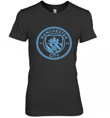 Manchester City  Mono crest tee Women's Premium T-Shirt Women's Premium T-Shirt / Black / XS Women's Premium T-Shirt - HHHstores