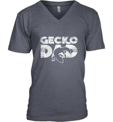 Vintage Gecko Dad  Animal Daddy Fathers Day Gecko Men's V-Neck Men's V-Neck - HHHstores