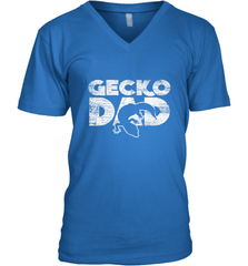Vintage Gecko Dad  Animal Daddy Fathers Day Gecko Men's V-Neck Men's V-Neck - HHHstores
