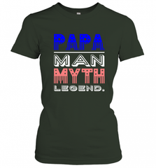 Papa Man Myth Legend Father's Day Dad Veteran Women's T-Shirt Women's T-Shirt - HHHstores