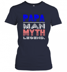 Papa Man Myth Legend Father's Day Dad Veteran Women's T-Shirt Women's T-Shirt - HHHstores