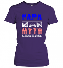 Papa Man Myth Legend Father's Day Dad Veteran Women's T-Shirt Women's T-Shirt - HHHstores
