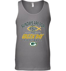 Sundays Are For Jesus and Green Bay Funny Christian Football 1 Men's Tank Top Men's Tank Top - HHHstores