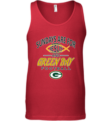 Sundays Are For Jesus and Green Bay Funny Christian Football 1 Men's Tank Top Men's Tank Top - HHHstores
