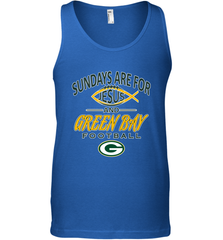 Sundays Are For Jesus and Green Bay Funny Christian Football 1 Men's Tank Top Men's Tank Top - HHHstores