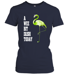 A Wee Bit Irish Today Flamingo St. Patrick's Day Women's T-Shirt