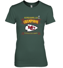 NFL Kansas City Chiefs Pro Line by Fanatics Super Bowl LIV Champions Women's Premium T-Shirt Women's Premium T-Shirt - HHHstores