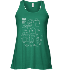Aqua Teen Hunger Force Master Shake Sculptin Diagram Women's Racerback Tank Women's Racerback Tank - HHHstores