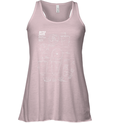 Aqua Teen Hunger Force Master Shake Sculptin Diagram Women's Racerback Tank Women's Racerback Tank - HHHstores