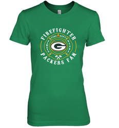 Green Bay Packers NFL Pro Line Green Firefighter Women's Premium T-Shirt