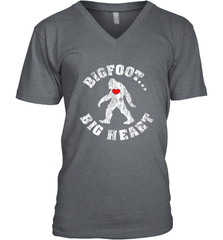 Bigfoot Heart Valentine's Day Lover Art Graphics Great Gift Men's V-Neck Men's V-Neck - HHHstores