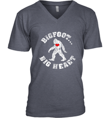 Bigfoot Heart Valentine's Day Lover Art Graphics Great Gift Men's V-Neck Men's V-Neck - HHHstores