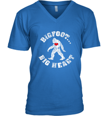 Bigfoot Heart Valentine's Day Lover Art Graphics Great Gift Men's V-Neck Men's V-Neck - HHHstores