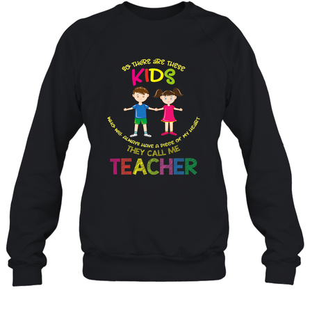 They Call Me Teacher School Kids Fun Appreciation Crewneck Sweatshirt Crewneck Sweatshirt / Black / S Crewneck Sweatshirt - HHHstores