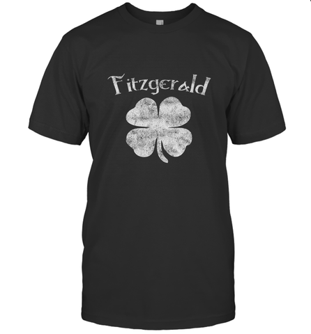 Vintage Fitzgerald Irish Shamrock St Patty's Day Men's T-Shirt Men's T-Shirt / Black / S Men's T-Shirt - HHHstores