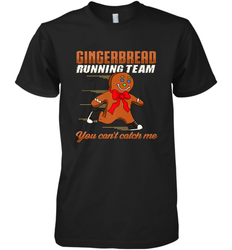 Christmas Gingerbread Man Cookie Gingerbread Running Team Men's Premium T-Shirt