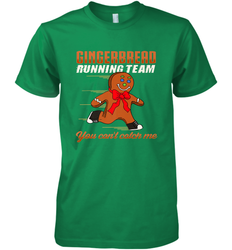 Christmas Gingerbread Man Cookie Gingerbread Running Team Men's Premium T-Shirt