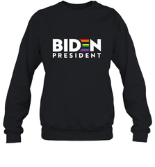 Joseph Biden For President T Shirt_ LGBT Gay Pride Rainbow Crewneck Sweatshirt Crewneck Sweatshirt - HHHstores