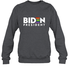Joseph Biden For President T Shirt_ LGBT Gay Pride Rainbow Crewneck Sweatshirt Crewneck Sweatshirt - HHHstores