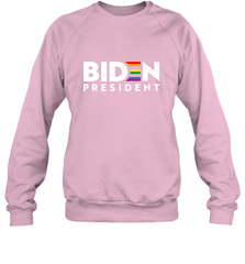 Joseph Biden For President T Shirt_ LGBT Gay Pride Rainbow Crewneck Sweatshirt Crewneck Sweatshirt - HHHstores