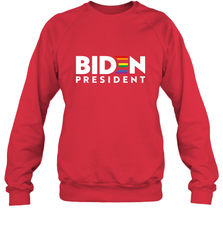 Joseph Biden For President T Shirt_ LGBT Gay Pride Rainbow Crewneck Sweatshirt Crewneck Sweatshirt - HHHstores