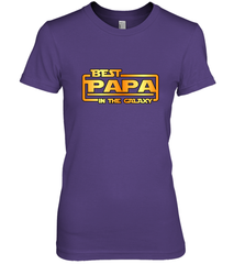 The best Papa in the galaxy Women's Premium T-Shirt Women's Premium T-Shirt - HHHstores